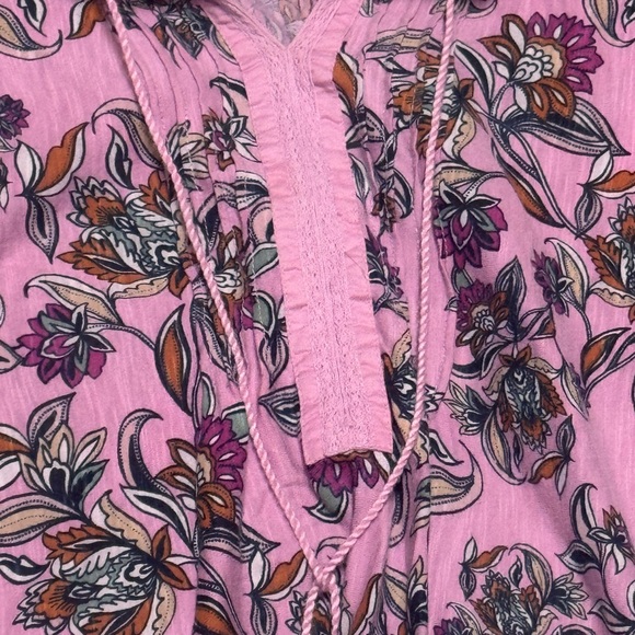 Vintage America Purple Floral Blouse - Picture 4 of 16